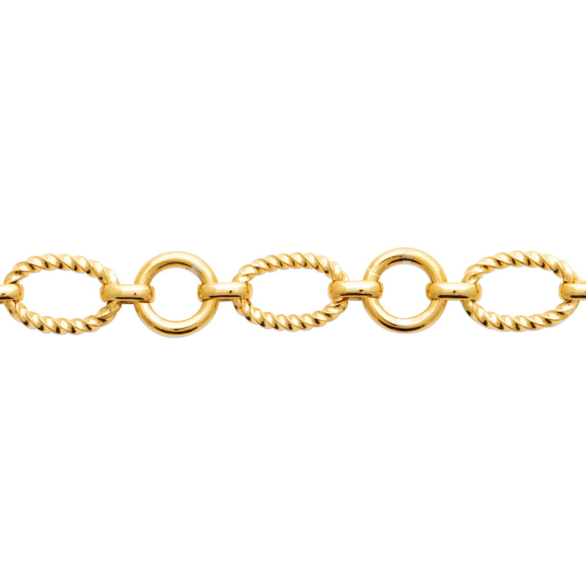 Rope Link Bracelet, Steel