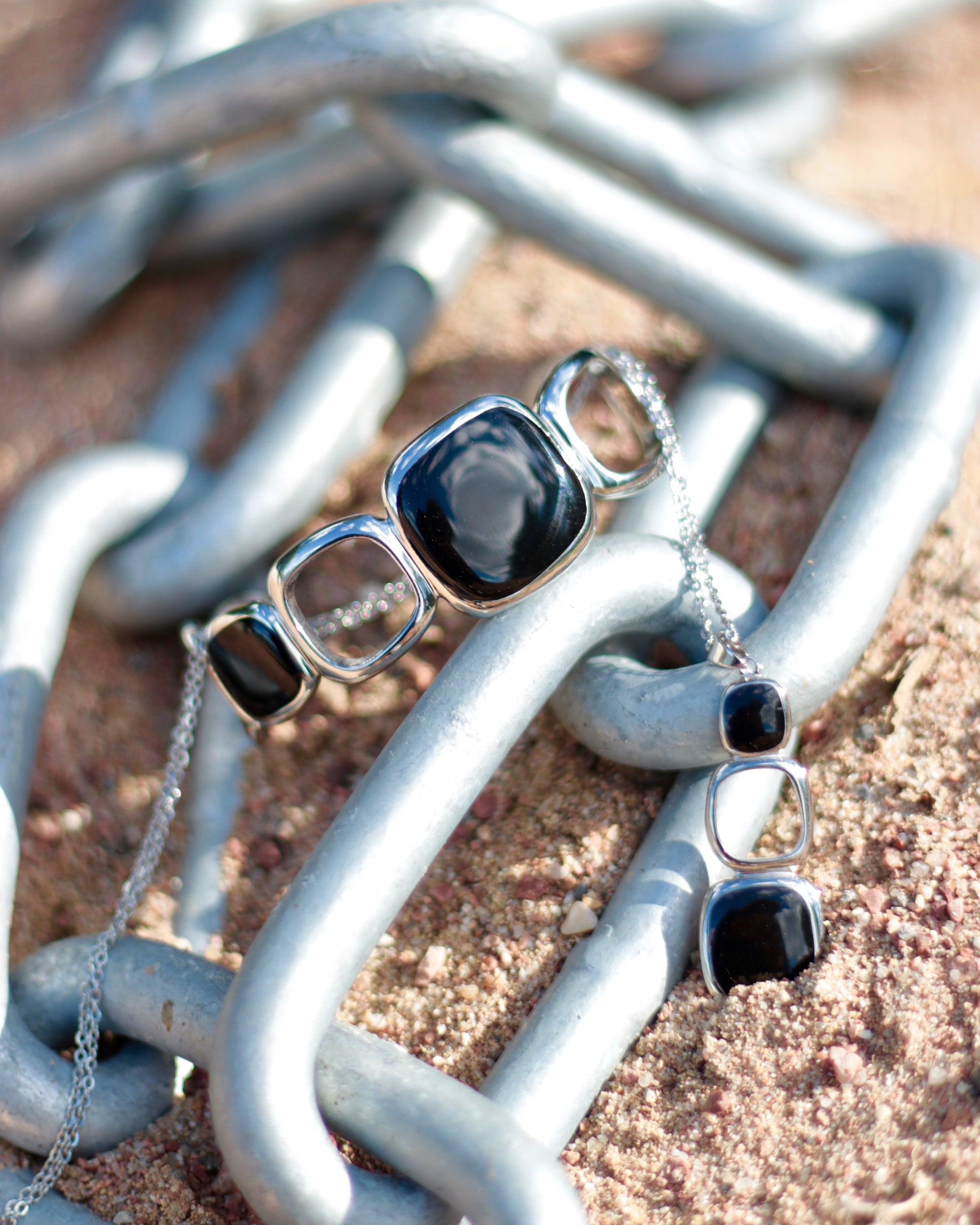 Link Cuff Bracelet, Steel