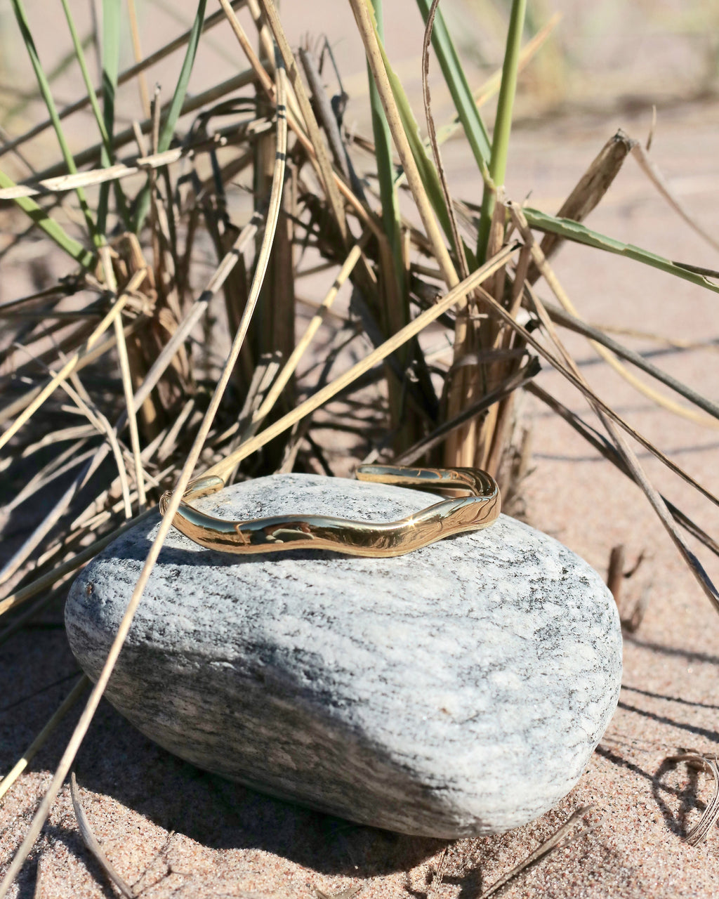 Meri Wave Cuff Bracelet, Steel