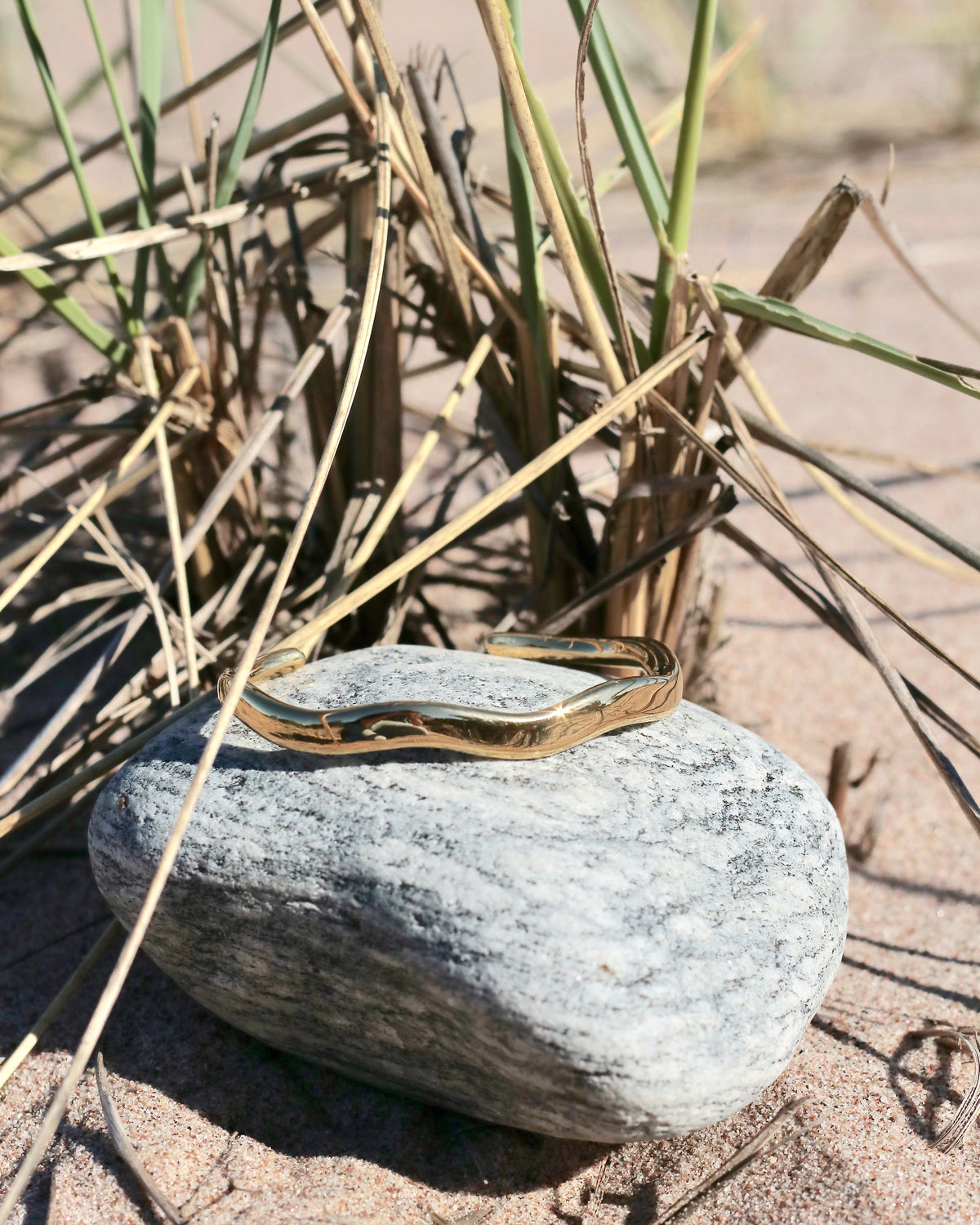 Meri Wave Cuff Bracelet, Steel